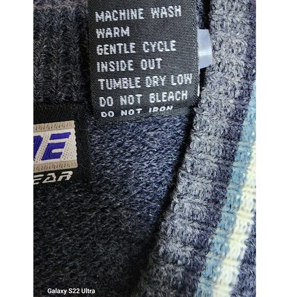 VTG 90s Xtreme  Gear Gray V Neck Seeveless Artificial Wool Sweater Vest Mens XL - Picture 7 of 7